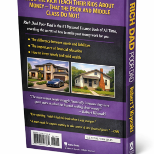 Rich Dad Poor Dad personal finance classic book back cover